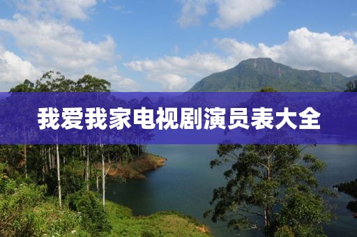 我爱我家电视剧演员表大全
