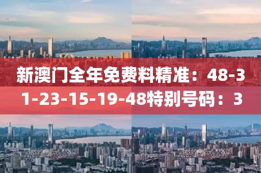 新澳门全年免费料精准：48-31-23-15-19-48特别号码：3
