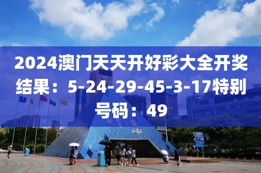 2024澳门天天开好彩大全开奖结果：5-24-29-45-3-17特别号码：49