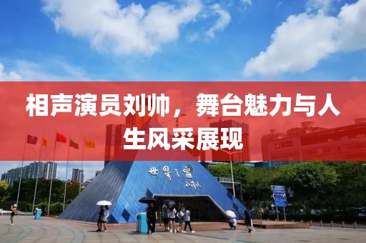 相声演员刘帅，舞台魅力与人生风采展现