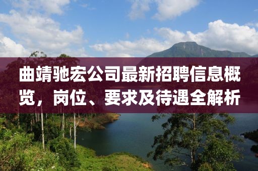曲靖驰宏公司最新招聘信息概览，岗位、要求及待遇全解析