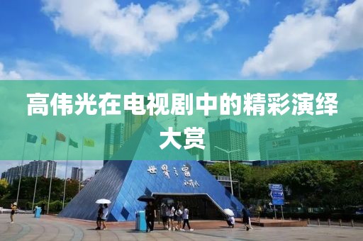高伟光在电视剧中的精彩演绎大赏
