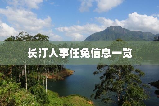 长汀人事任免信息一览