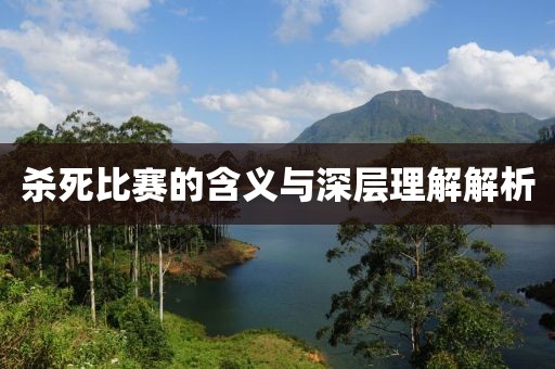 杀死比赛的含义与深层理解解析