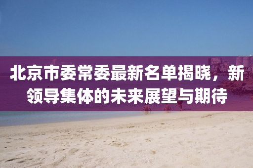 北京市委常委最新名单揭晓，新领导集体的未来展望与期待