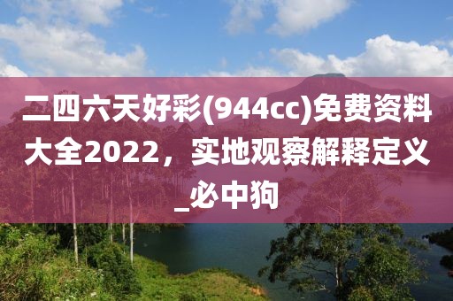 二四六天好彩(944cc)免费资料大全2022，实地观察解释定义_必中狗
