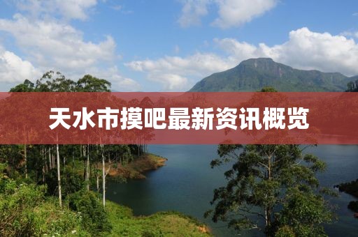天水市摸吧最新资讯概览