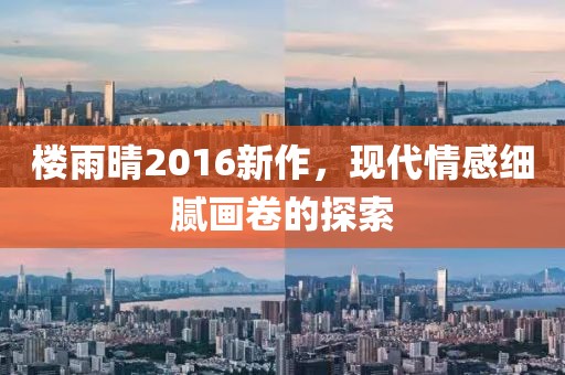 楼雨晴2016新作，现代情感细腻画卷的探索