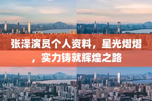 张泽演员个人资料，星光熠熠，实力铸就辉煌之路