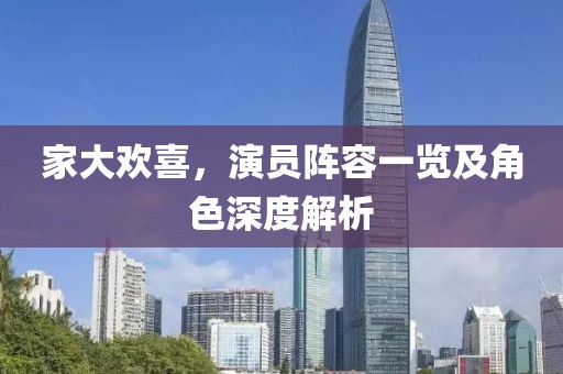 家大欢喜，演员阵容一览及角色深度解析