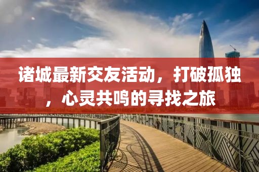 诸城最新交友活动，打破孤独，心灵共鸣的寻找之旅