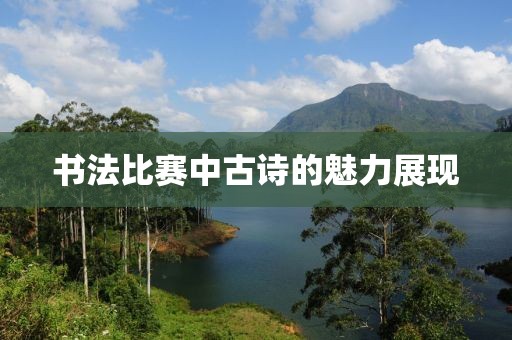 书法比赛中古诗的魅力展现