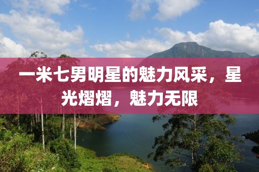 一米七男明星的魅力风采，星光熠熠，魅力无限