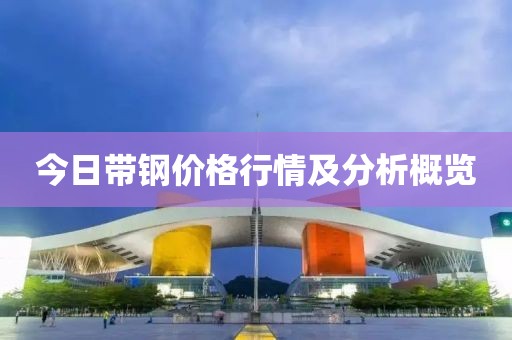 今日带钢价格行情及分析概览