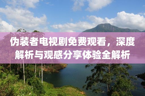 伪装者电视剧免费观看，深度解析与观感分享体验全解析