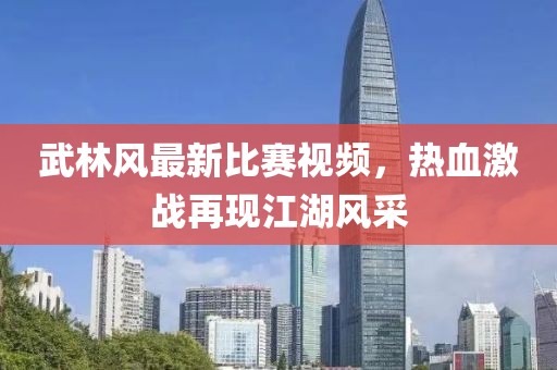 武林风最新比赛视频，热血激战再现江湖风采