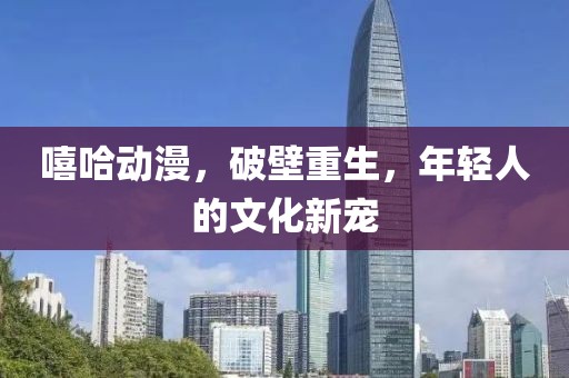 嘻哈动漫，破壁重生，年轻人的文化新宠
