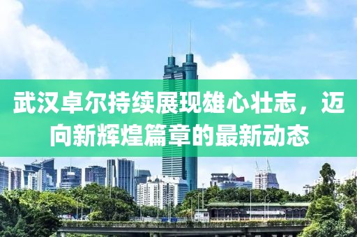 武汉卓尔持续展现雄心壮志，迈向新辉煌篇章的最新动态