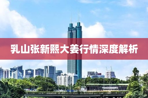 乳山张新熙大姜行情深度解析