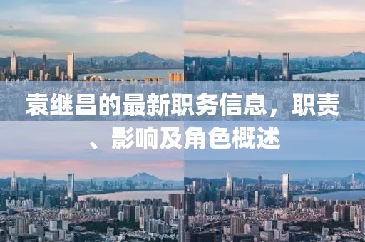袁继昌的最新职务信息，职责、影响及角色概述