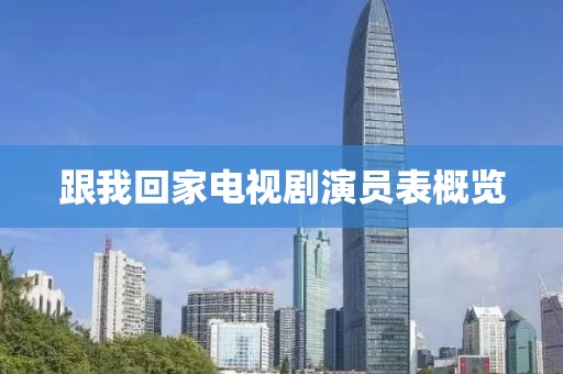 跟我回家电视剧演员表概览