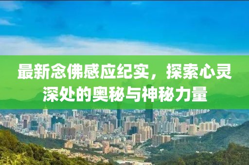 最新念佛感应纪实，探索心灵深处的奥秘与神秘力量