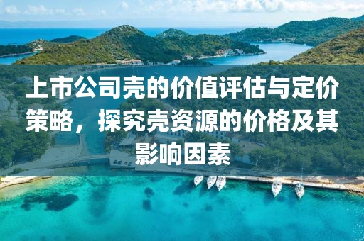 上市公司壳的价值评估与定价策略，探究壳资源的价格及其影响因素