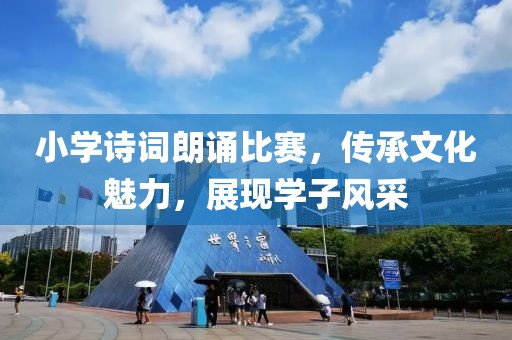 小学诗词朗诵比赛，传承文化魅力，展现学子风采