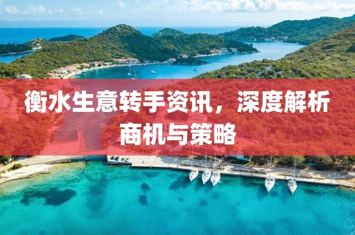 衡水生意转手资讯，深度解析商机与策略