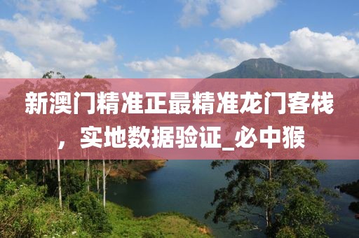 新澳门精准正最精准龙门客栈，实地数据验证_必中猴