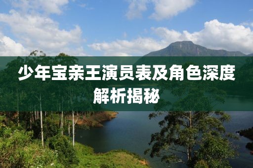 少年宝亲王演员表及角色深度解析揭秘