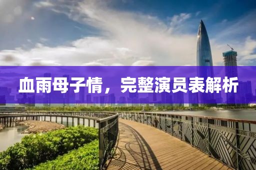 血雨母子情，完整演员表解析