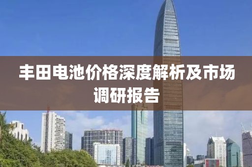 丰田电池价格深度解析及市场调研报告