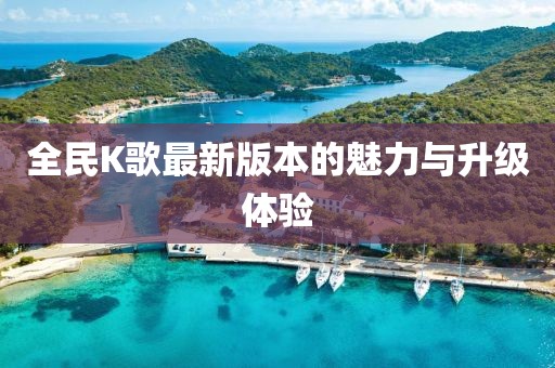 全民K歌最新版本的魅力与升级体验