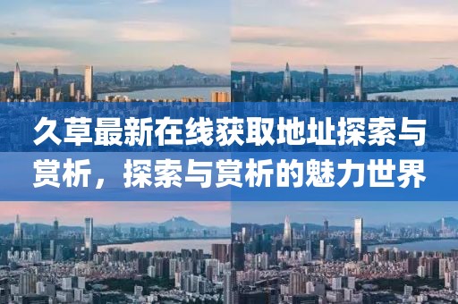 久草最新在线获取地址探索与赏析,探索与赏析的魅力世界