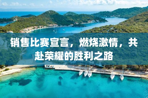销售比赛宣言,燃烧激情,共赴荣耀的胜利之路