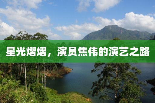 星光熠熠，演员焦伟的演艺之路