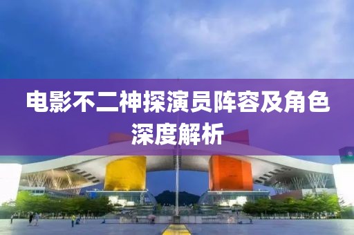 电影不二神探演员阵容及角色深度解析