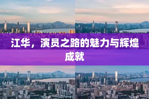 江华,演员之路的魅力与辉煌成就