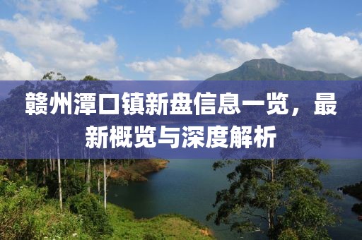 赣州潭口镇新盘信息一览，最新概览与深度解析