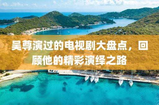 吴尊演过的电视剧大盘点，回顾他的精彩演绎之路