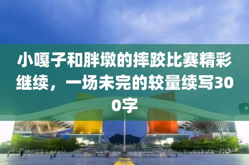 小嘎子和胖墩的摔跤比赛精彩继续，一场未完的较量续写300字