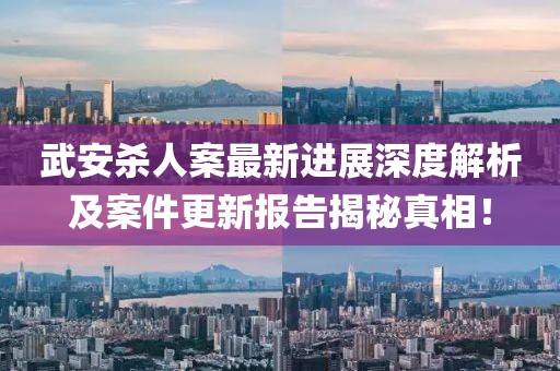 武安杀人案最新进展深度解析及案件更新报告揭秘真相！