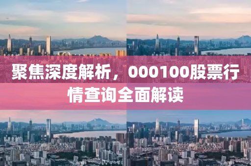 聚焦深度解析，000100股票行情查询全面解读