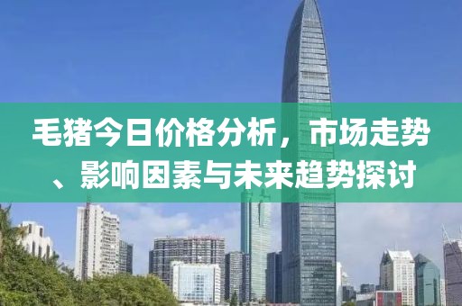 毛猪今日价格分析，市场走势、影响因素与未来趋势探讨