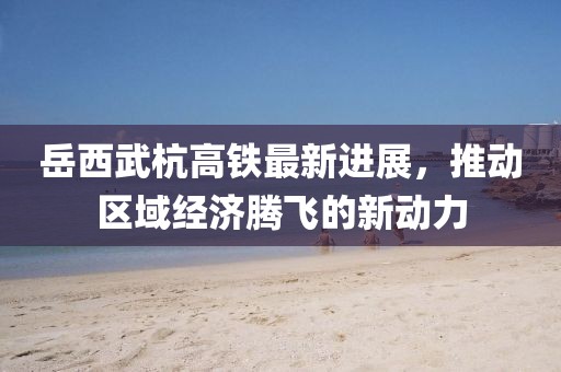 岳西武杭高铁最新进展，推动区域经济腾飞的新动力