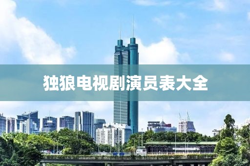 独狼电视剧演员表大全