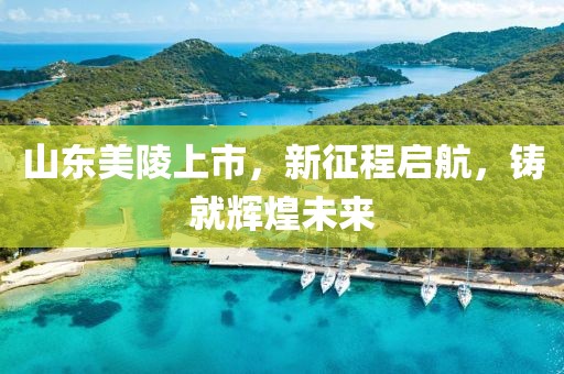 山东美陵上市，新征程启航，铸就辉煌未来
