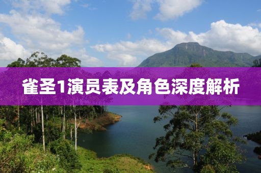 雀圣1演员表及角色深度解析