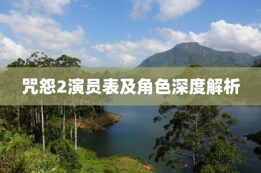 咒怨2演员表及角色深度解析